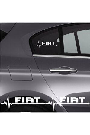 Fiat Coupe İçin Uyumlu Aksesuar Oto Ritim Sticker 2 Adet 20*9 Cm miss-774