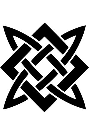 Tribal Şekil Sticker 20 x 20 cm