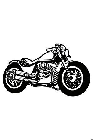 Klasik Motosikletler Oto Motor Laptop Duvar Folyo Sticker (Tip 8) 10x6 Cm