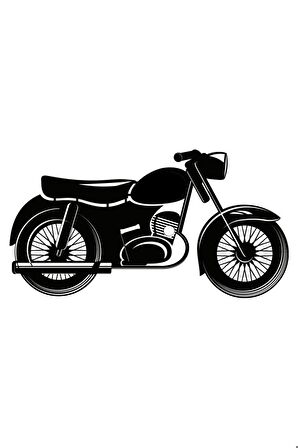 Klasik Motosikletler Model 4 Oto Sticker 25 x 12 Cm