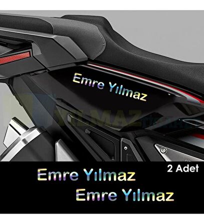 kişiye özel hologram yazı ad soyad 50*8 / 2 ADET