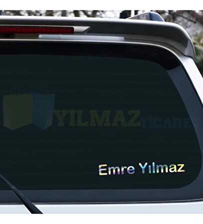 kişiye özel hologram yazı ad soyad 50*8 / 2 ADET