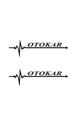 Nabız Ritm Oto Cam yapışkan arma Otokar 30 X 8 CM