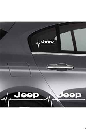 Jeep Cherokee Uyumlu Ritim Oto Sticker (2 Adet)