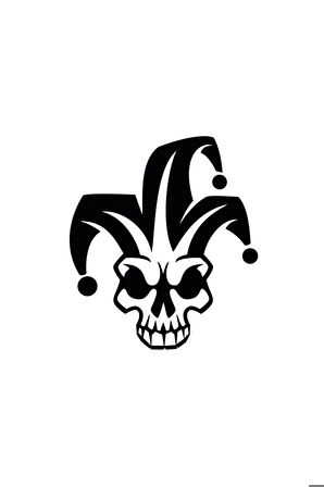 Joker Oto Motor Laptop Duvar Folyo Sticker 100 x 110 cm