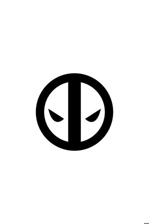 Deadpool Oto Motor Laptop Duvar Folyo Sticker 100 x 100 cm