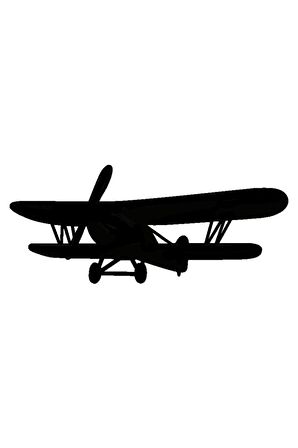 Pervaneli Uçaklar Oto Motor Laptop Duvar Folyo Sticker (Tip 7) 10x4 Cm