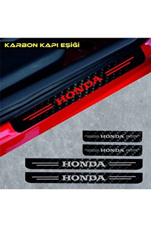 Findit Honda City Karbon Kapı Eşiği Oto Sticker 4 Adet