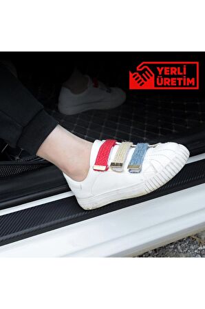 Özel Tasarım Mazda 626 Karbon Kapı Eşiği Oto Sticker 4 Adet