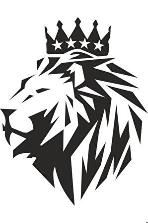 Aslan Başı Oto Motor Laptop Duvar Folyo Sticker 100 X 120 Cm