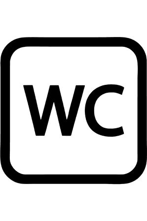 Wc Sticker 20 X 20 Cm