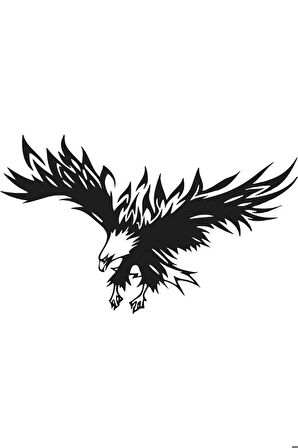 Kartal Oto Motor Laptop Duvar Folyo Sticker 10 X 6