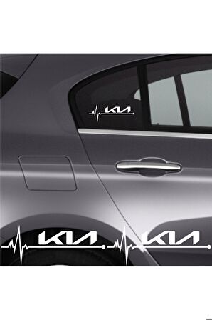 Kia Picanto İçin Uyumlu Yeni Nesil Aksesuar Oto Ritim Sticker 20*9 cm 2 ADET