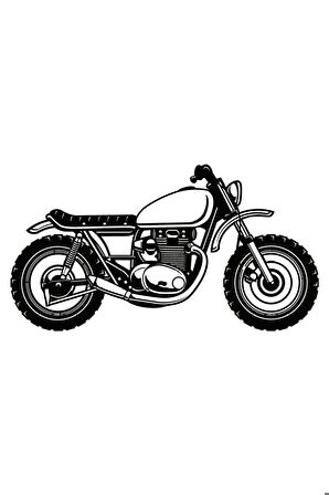 Klasik Motosikletler Oto Motor Laptop Duvar Folyo Sticker (Tip 12) 25x12 Cm