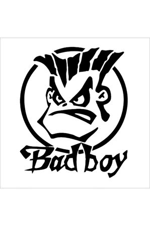 Bad Boy Oto Motor Laptop Duvar Folyo Sticker 100 x 90