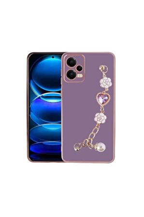 Xiaomi Redmi Note 12 5g Ile Uyumlu Kılıf El Tutamaçlı Kamera Korumalı Kadın Telefon Kılıfı Kapak