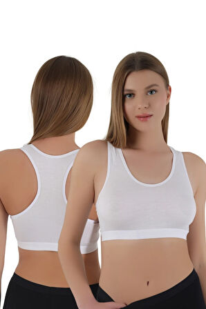 Kadın Kalın Askılı Pedsiz Sporcu Crop  | S-M, L-XL