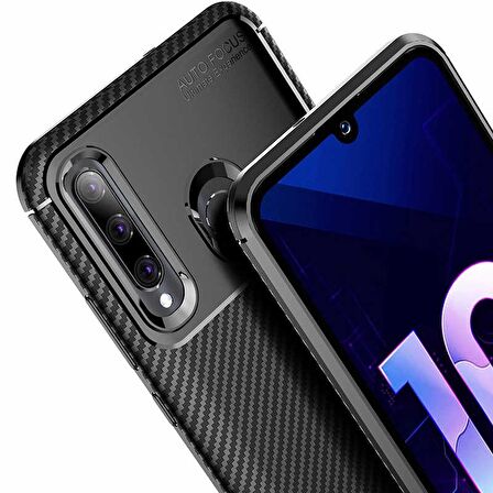 Gpack Huawei Honor 20 Lite Kılıf Negro Karbon SilikonNano Glass