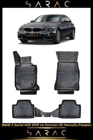 Bmw 3 Serisi G20 2023 Model Araca Özel 3d Havuzlu Paspas