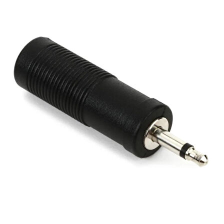 6.3mm aux ses stereo dişi / 3.5mm mono jack çevirici