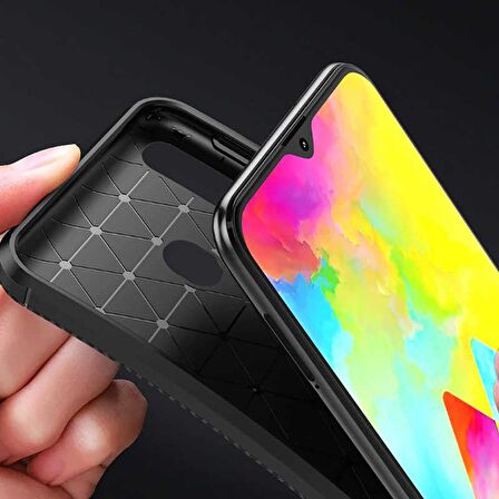 Gpack Huawei Y6s 2019 Kılıf Negro Karbon Dizayn Silikon