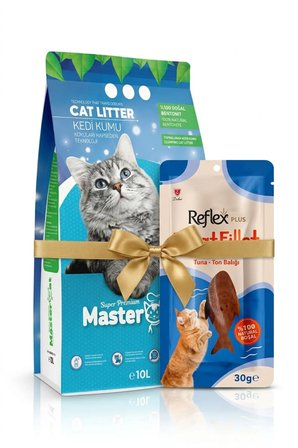 Aktif Karbonlu Kedi Kumu 10L Kedi Ödülü Hediyeli Paket