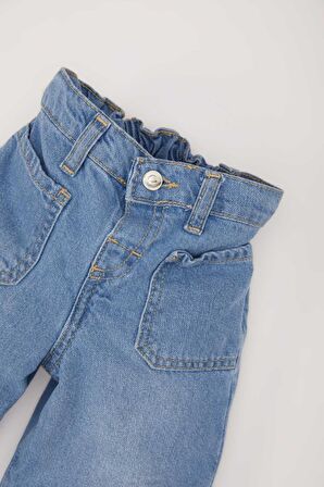 DeFacto Kız Bebek Wide Leg Geniş Bol Paça Jean Pantolon D7886A525SPNM28