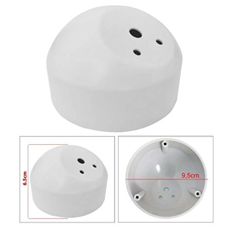 TWEETER DOME KABİN YUVASI 10CM TABANSIZ BEYAZ (2 ADET)