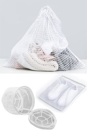 3lü Yıkama File Seti - Ayakkabı Filesi-Plastik Aparatlı Sütyen Yıkama- Çamaşır Yıkama Filesi (944)