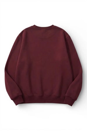 Unisex Yumuşak Dokulu Tasavvuf Baskılı Tasarım Oversize 3 İplik Bisiklet Yaka Sweatshirt