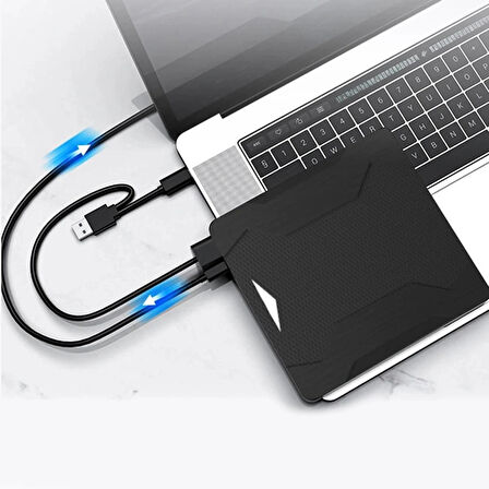 Monozone 5in1 CD Oynatıcı Yazıcı Okuyucu DVD Player Işıklı Okuyucu USB 3.0 Hub External TF SD Kart