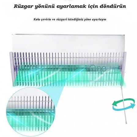 Monozone Evrensel Klima Yönlendirici  Ayarlanabilir Metal Klima Deflektörü Jaluzili Klima Kalkanı