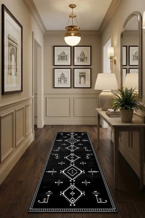 Kleopatra Byz Syh Modern Dijital Baskı Yıkanabilir Kaymaz Yolluk Halı