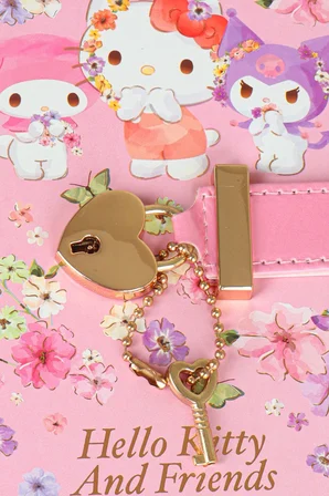 x Dekomus Lisanslı Hello Kitty & Friends Secret Garden Edition Kilitli Hatıra Defteri / Günlük