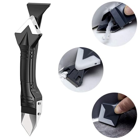 Buradabuldun®  3 ü 1 Arada Fayans Derz Silikon Kazıyıcı Sıyırıcı Ve Uygulayıcı Aparat