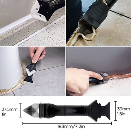Buradabuldun®  3 ü 1 Arada Fayans Derz Silikon Kazıyıcı Sıyırıcı Ve Uygulayıcı Aparat