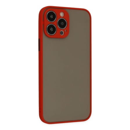 Apple iPhone 13 Pro Kılıf Montreal Silikon Kapak - Kırmızı