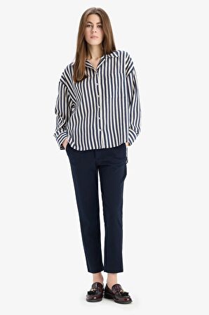 DeFacto 	Klasik Chino Pantolon Normal Bel Basic Düz Cepli Bilek Boy C1429AX25SPNV106