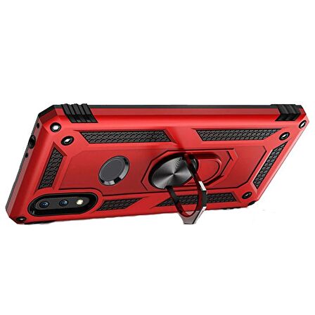 Gpack Huawei Y6s 2019 Kılıf Vega Standlı Yüzüklü MıknatıslıNano Glass