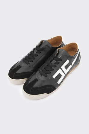 Hakiki Deri Bağcıklı Kadın Sneaker