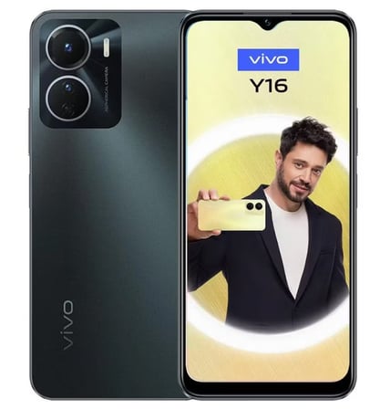 Vivo Y16 Siyah 64 GB 4 GB RAM YENİLENMİŞ ÜRÜN (a kalite) 12 Ay Garantili