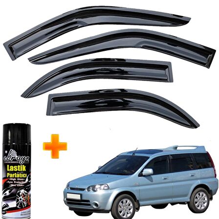 Honda Hrv Mügen Cam Rüzgarlığı 1999 - 2006 Arası 4 Lü Takım +500ml Lastik Parlatıcı