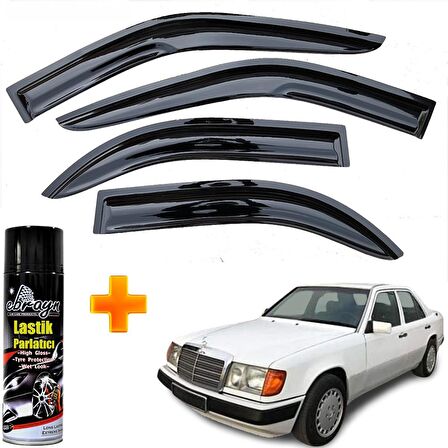 Mercedes E200 Mügen Cam Rüzgarlığı 1990-1996 Arası 4 Lü Takım +500ml Lastik Parlatıcı