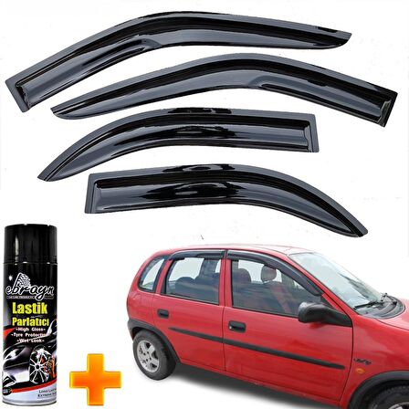 Opel Corsa B Mügen Cam Rüzgarlığı 1993-2000 Arası 4 Lü Takım +500ml Lastik Parlatıcı