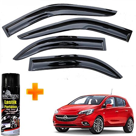 Opel Corsa E Mügen Cam Rüzgarlığı 2015-2019 Arası 4 Lü Takım +500ml Lastik Parlatıcı