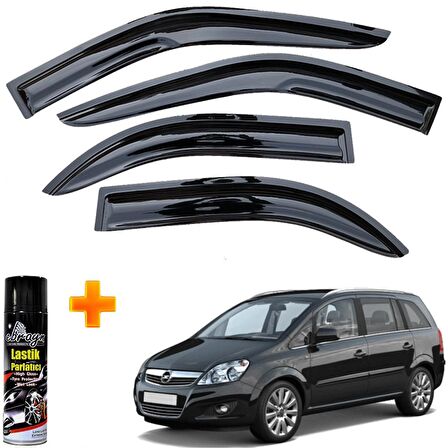 Opel Zafira Mügen Cam Rüzgarlığı 2000-2011 Arası 4 Lü Takım +500ml Lastik Parlatıcı