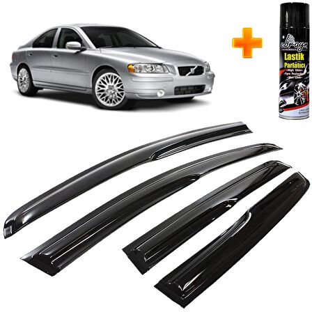 Volvo S60 Mügen Cam Rüzgarlığı 2001-2010 Arası 4 Lü Takım +500ml Lastik Parlatıcı