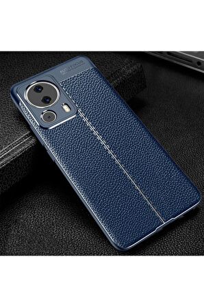 Xiaomi Mi 13 Lite ile Uyumlu Kılıf Deri Görünümlü Silikon Telefon Kılıfı Kapak