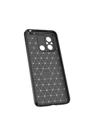 Xiaomi Redmi 12C ile Uyumlu Kılıf Deri Görünümlü Silikon Telefon Kılıfı Kapak