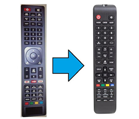 Skytech Android Led Tv Kumanda-Resimde Sağdaki Gönderilir